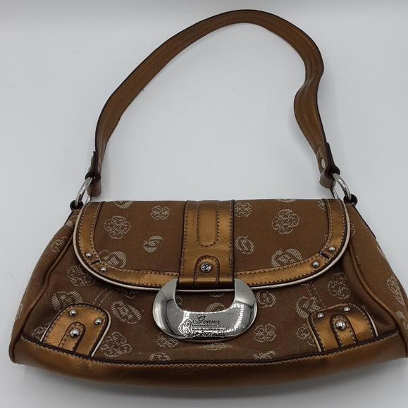 Genna De Rossi Vintage 90's Shoulder Bag With Magnetic Snap Closure. - Picture 1 of 16